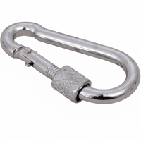 Moschettone con sicurezza per corde DROMET KSZ.4.40 moschettone per pompiere 4x40mm