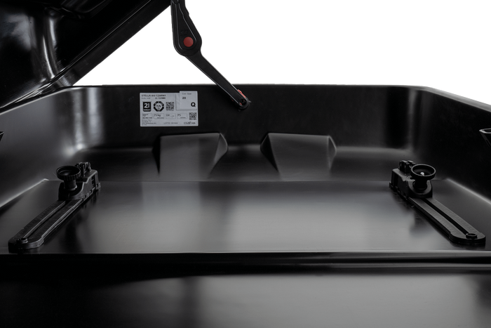 Box da tetto Inter Pack Stella 480 in kevlar nero (flexi fit G2)