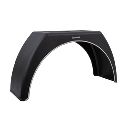 Parafango per rimorchio 15-17,5" DOMAR DK3114 passaruota piatto 950/300mm con finitura bianca