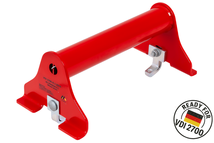 Blocca ruota per carro attrezzi PRAMAR Radstopper VDI 2700 rosso - regolabile, universale