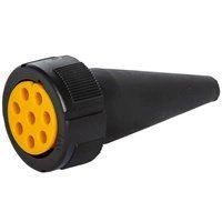 Connettore ASPÖCK 8-PIN baionetta per i fanali posteriori 12V giallo