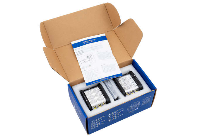 Set di due fari da lavoro a LED, riflettore TT TECHNOLOGY TT.13209 12xLED 2200lm