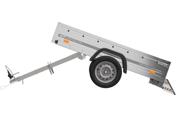 Rimorchio leggero senza freni 200x125 cm Unitrailer Garden Trailer 201 kipp