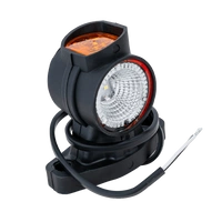 Luce di posizione destra a LED FRISTOM FT-140A su braccio in gomma