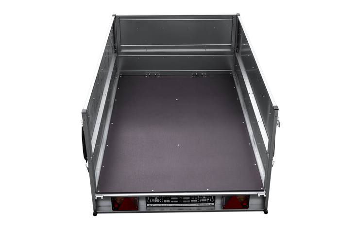 Rimorchio leggero 200x125 UNITRAILER GARDEN 201 KIPP con sponde BIS