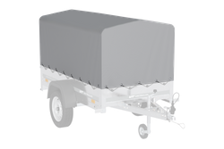 Copertura telaio h-800 UNITTRAILER telone per rimorchio 200x106 cm GARDEN 200 KIPP