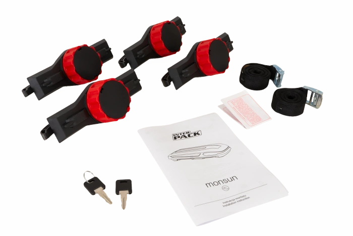 Box da tetto Inter Pack Monsun M, nero metallizzato