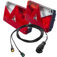 Luci posteriori ASPÖCK MULTIPOINT V + cablaggio MANTES 5m 13 PIN