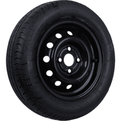 OUTLET Ruota rimorchio LINGLONG TIRE 155/70 R13 75N UNITRAILER RIM nero 4Jx13" 4x100 ET:30
