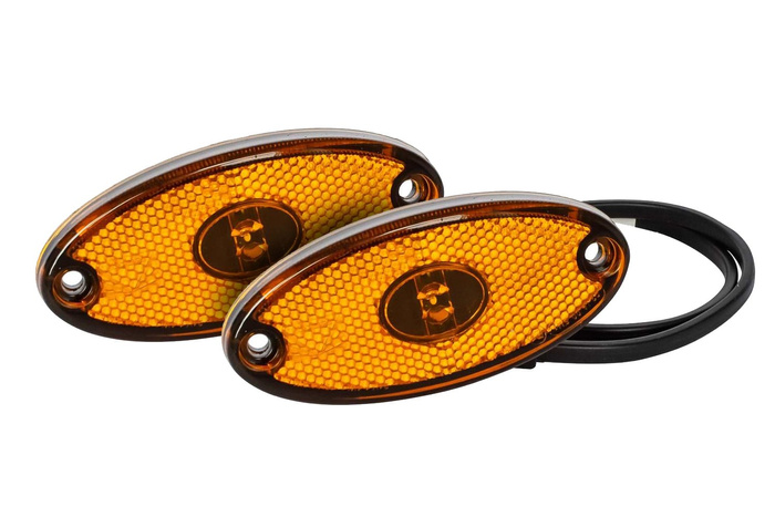 Luce laterale arancione a LED per il rimorchio Aspöck Flatpoint II senza staffa