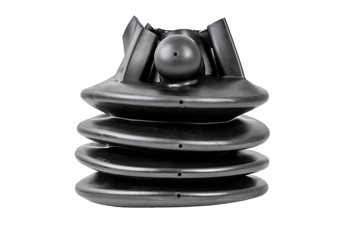 Gancio a sfera KNOTT KS30 con stabilizzatore per rimorchio da 3000 kg con timone tubolare da 50 mm
