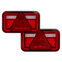 Luci posteriori a LED ASPÖCK MULTILED IV con attacco a baionetta a 5 pin e 7 funzioni (sinistra + destra).
