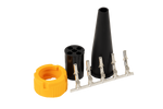 Connettore MANTES per fanali posteriori rimorchio a baionetta 5 PIN, giallo, sinistro