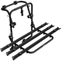 Padova 3 steel - portabici da portellone posteriore per 3 bici (nero)