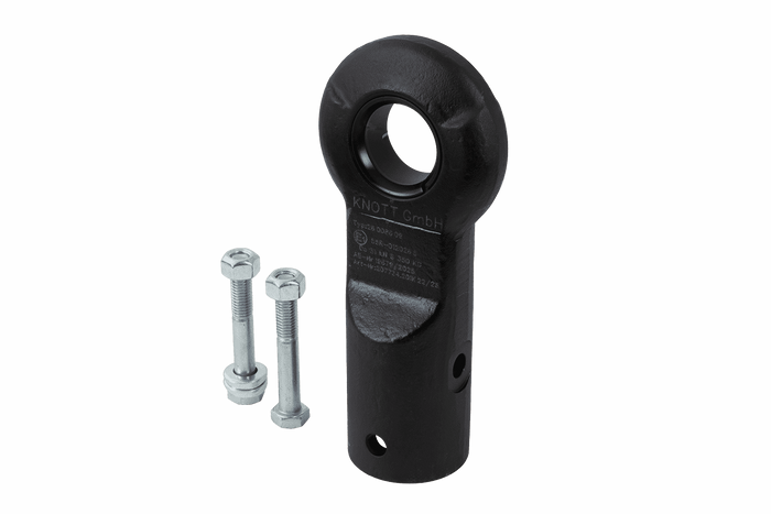 Gancio di traino KNOTT KK7293S per rimorchio da 3500 kg con timone tubolare da 45 mm, nuovo tipo
