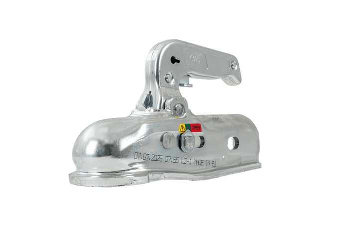 Gancio a sfera STEELPRESS BC-1700A per rimorchio da 1700 kg con timone tubolare da 45 mm