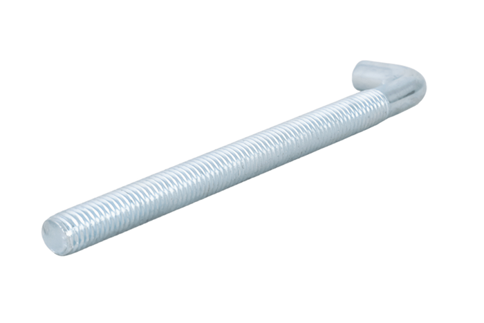 Gancio da costruzione DROMET HP M6x90 con estremità angolata (dritto)