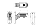 Faro di posizione destro a LED SPOT WAŚ 2550P W297.3.1 su braccio corto