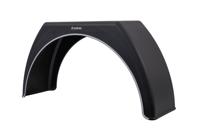Parafango per rimorchio 15-17,5" DOMAR DK3112 passaruota piatto 950/280mm con finitura bianca