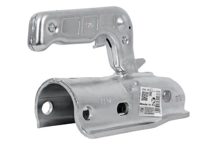 Gancio di traino a sfera STEELPRESS ZSK-1700D+Z2 per rimorchio da 1700 kg con timone tubolare da 35-50 mm