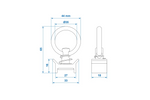 ProPlus 342164, dispositivo di fissaggio per carico su binario singolo per trasporto merci aereo.