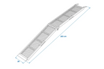 ProPlus 390094 rampa pieghevole per rimorchio 203 cm 340 kg
