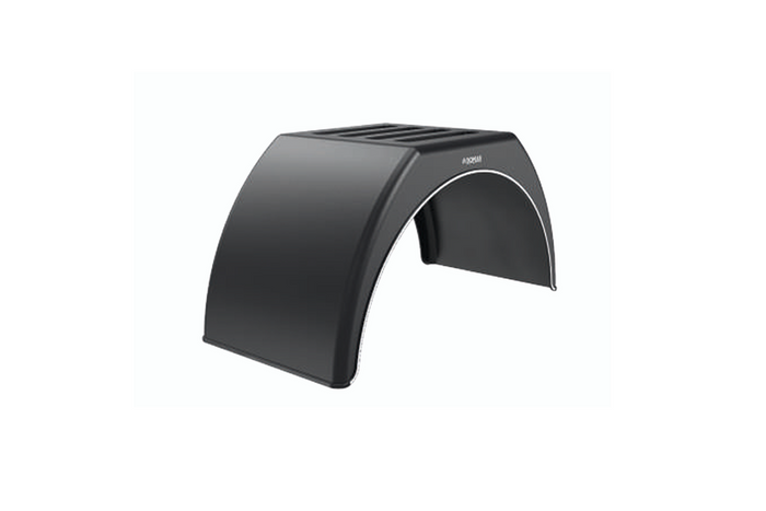 Parafango per rimorchio 15-17,5" DOMAR DK3112 passaruota piatto 950/280mm con finitura bianca