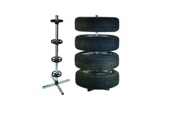 Supporto per ruote auto UNITRAILER, gancio per 4 ruote/cerchi 100 kg