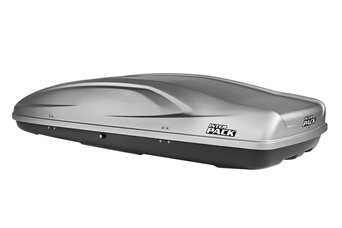 Box da tetto Inter Pack Stella 480 in kevlar argento (flexi fit G2)