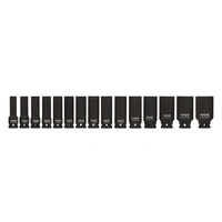 Bussole a percussione lunghe YATO YT-1055 Bussole da 1/2" 15 pezzi.