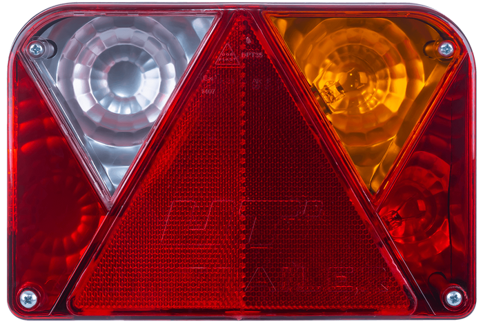 Set luci: luci posteriori DOBPLAST DPT35 + luci di posizione laterali ASPÖCK FLEXIPOINT I + cablaggio MANTES 4,5m 13PIN