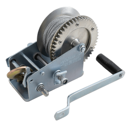 OUTLET Argano manuale per rimorchio KNOTT 1135kg con fune d&#39;acciaio