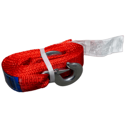 OUTLET Fune di traino con ganci UNITRAILER cinghia di traino 4,5 m/50 mm/5 t arancione