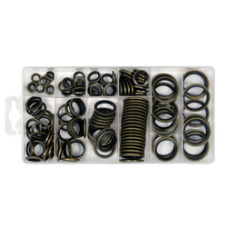Set di rondelle in metallo-gomma YATO YT-068582, misure miste, 150 pezzi