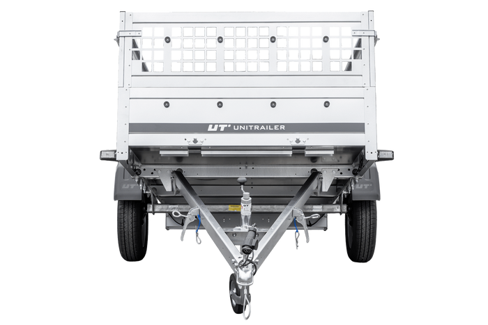 Rimorchio monoasse Garden Trailer 264 KIPP (NEW) con ruotino di appoggio e sovrasponde in rete