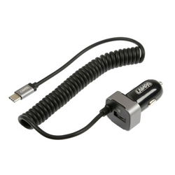 Caricabatteria per auto LAMP USB Type-C, presa accendisigari 12/24V