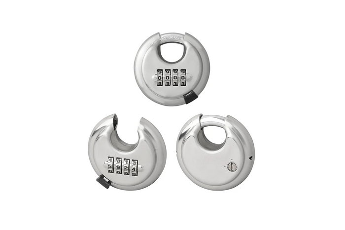 Lucchetto rotondo con combinazione ProPlus 341317, lucchetto ad archetto con codice 70mm