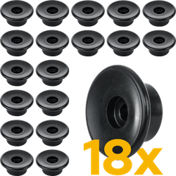 Rulli laterali per rimorchi TULPLAST per il fissaggio di coperture, reti, teloni, set da 18