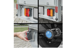 Luci posteriori a LED ProPlus a 7 pin, 4 funzioni (sinistra + destra), magnetiche, Bluetooth.