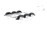 Parafango per rimorchio per barca 14" DOMAR D20430C passaruota 780/255mm