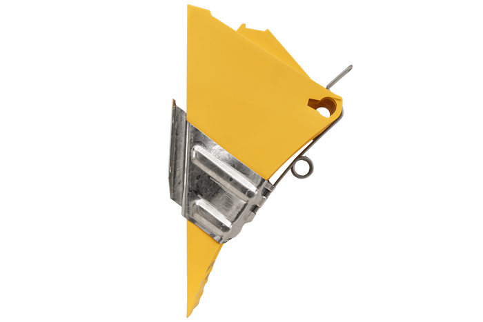 Cuneo per ruote G46 con staffa di montaggio LOKHEN h: 190 mm