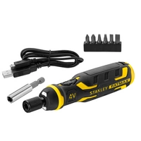 Cacciavite a batteria STANLEY 4V con caricabatterie e punte 