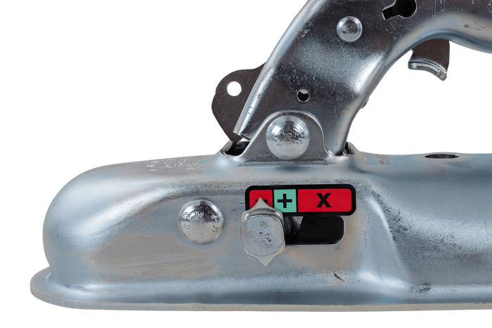 Gancio a sfera KNOTT K7.5-E per rimorchio da 750 kg con timone tubolare da 70 mm