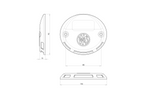 WAŚ 1126 W151 luce di segnalazione del portellone posteriore a LED arancione