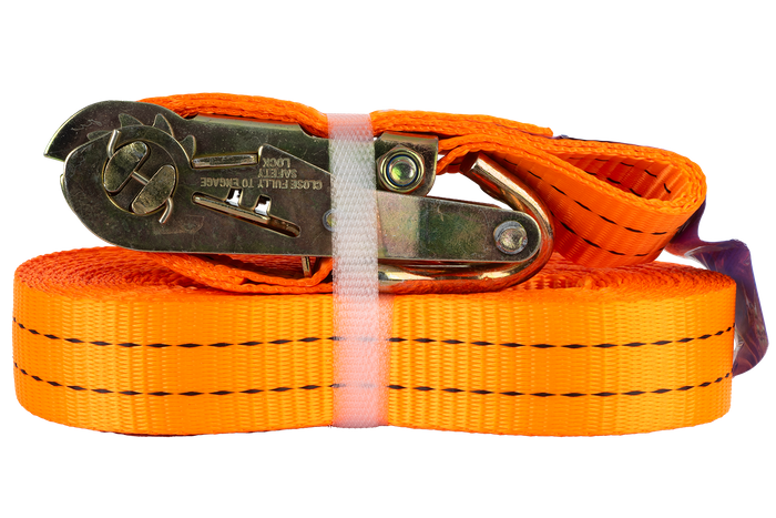 Cinghia di fissaggio UNITRAILER arancione da 10 m/35 mm/2 t con tenditore