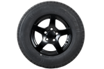 Ruota per rimorchio rinforzata KENDA PNEUMATICI 185/80 R14C 104/102N CERCHIO IN ALLUMINIO STARCO nero 5,5Jx14"H2 5x112 ET:30
