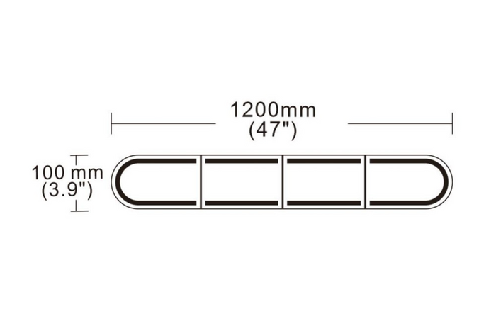 Faro di segnalazione a LED KAMAR BLK0059 con 6 modalità di lampeggio