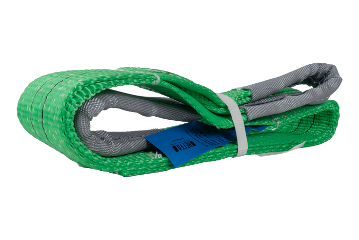 Cinghia di sollevamento HEFFA da 1 m/60 mm/2 t con anelli