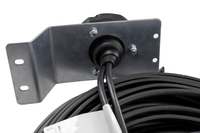 Impianto elettrico MANTES, cablaggio per rimorchio barca 9,57 m, spina a 13 pin, 2 baionette a 5 pin