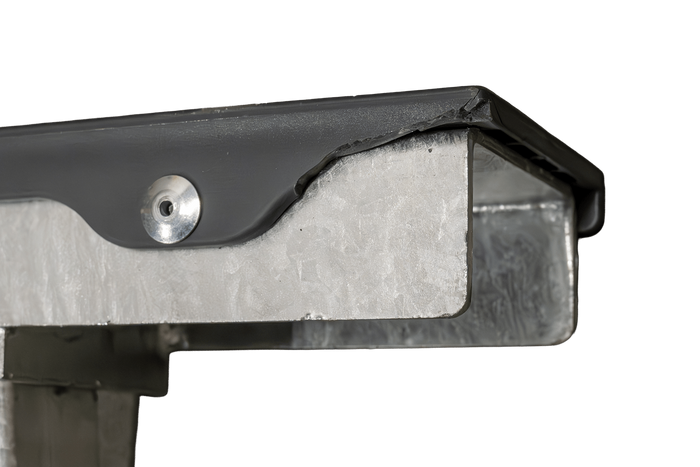 Supporto laterale piatto OUTLET UNITRAILER, lunghezza 30 cm, altezza 40 cm, per rimorchio per barca, GRIGIO
